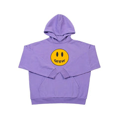 Drew House Smiley Face Pullover Hoodie, Lavender Purple