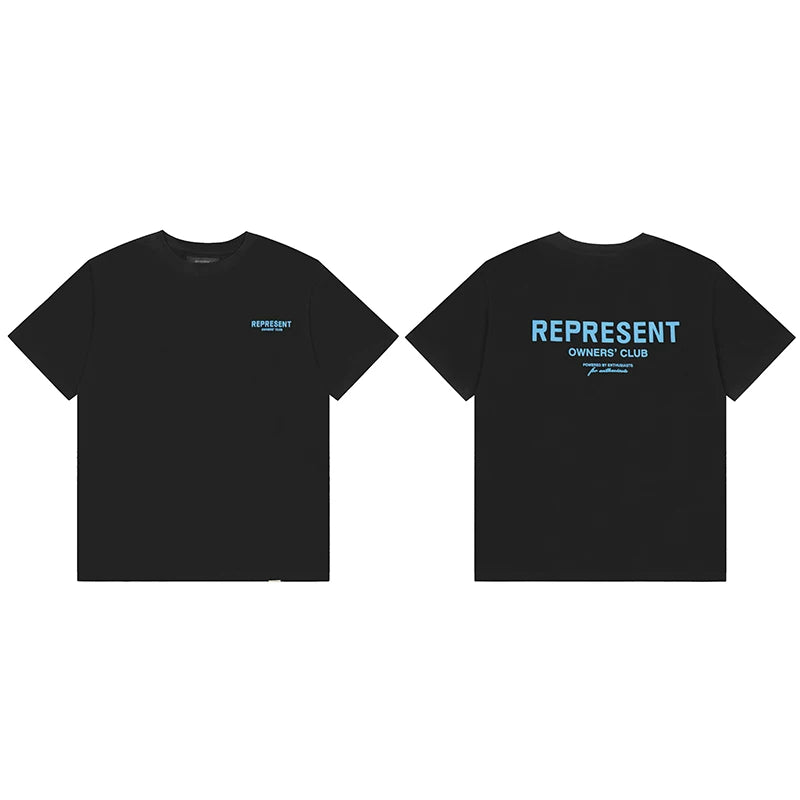 Represent Owners' Club Graphic T-Shirt - Black/Blue