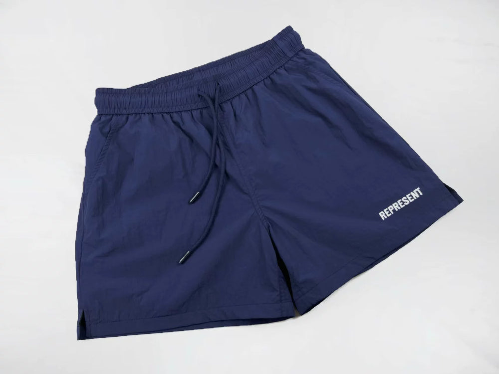 Represent Performance Nylon Shorts - Navy Blue