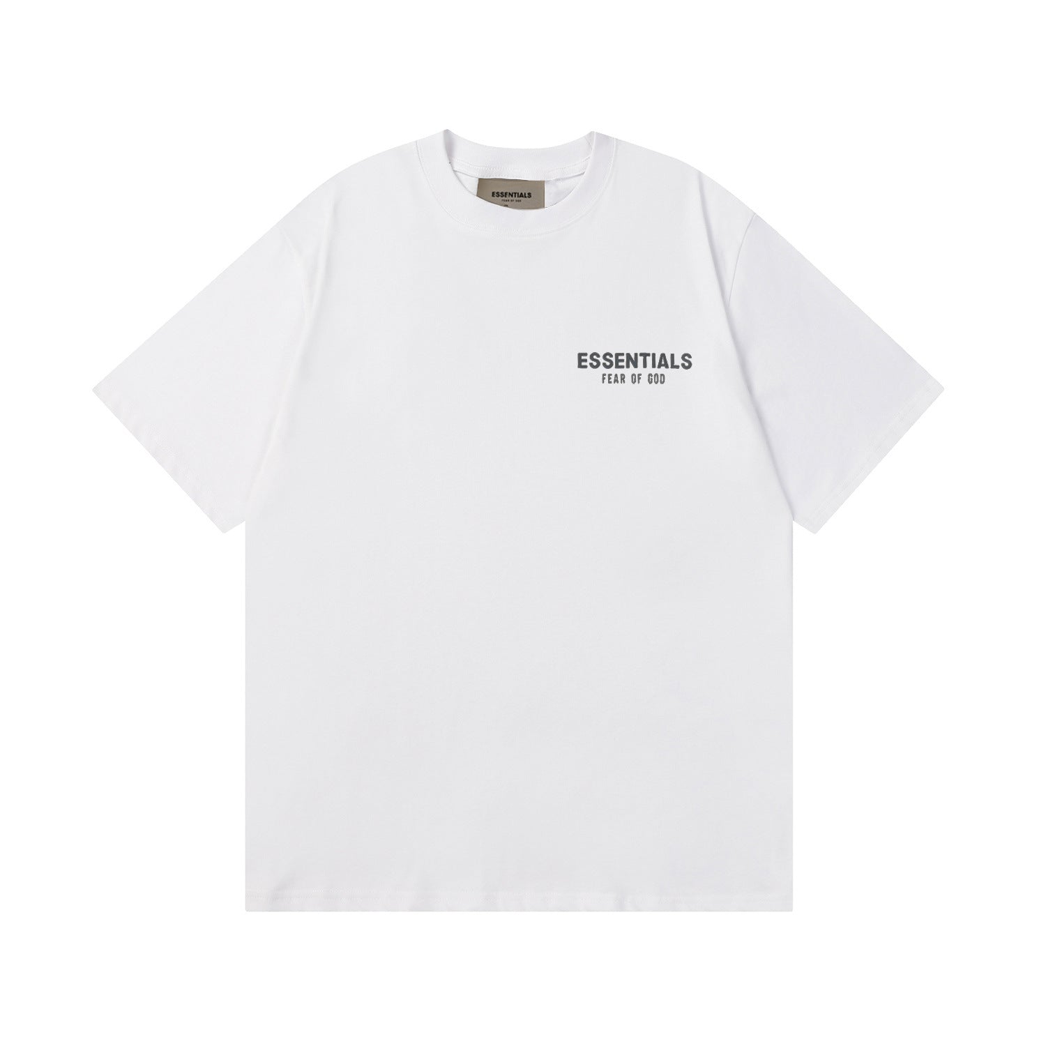 Fog Essentials T Shirts Spring/Summer FOG Letter Print Crew Neck Short Sleeves