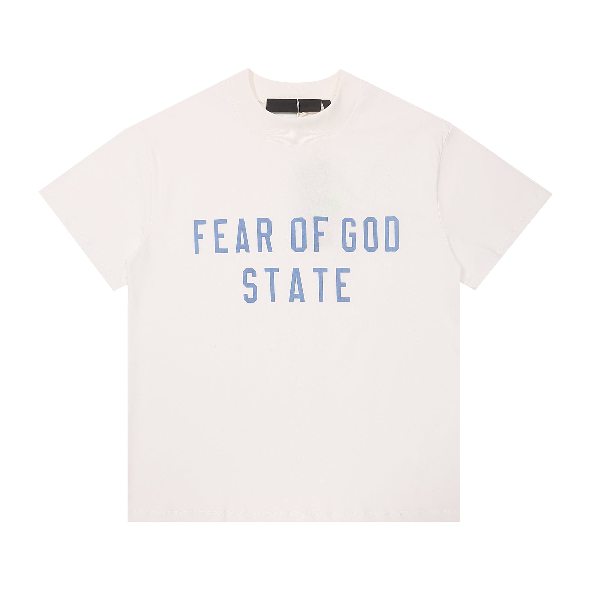 Fog Essentials T Shirts Spring/Summer FOG Double Line Letter Print Crew Neck Short Sleeves
