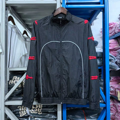 Trapstar Piping Track Jacket - Black/Red