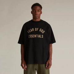 Fear of God Essentials Arc Logo Short-Sleeve T-Shirt Obsidian black