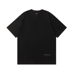 Fog Essentials T Shirts Spring/Summer FOG Reflective Letter Crew Neck Short Sleeves