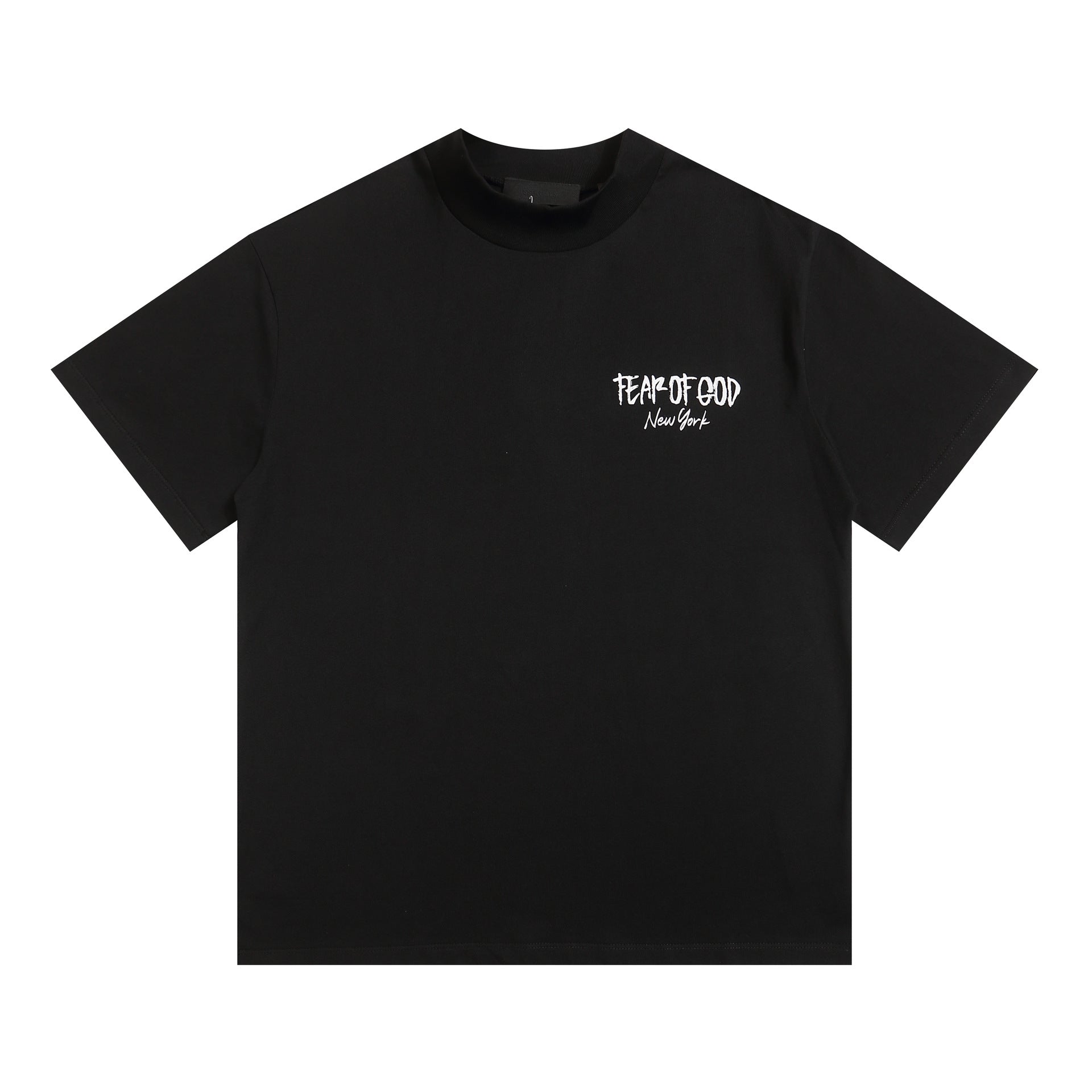 Fog Essentials T Shirts Letter Pattern Crew Neck Short Sleeves