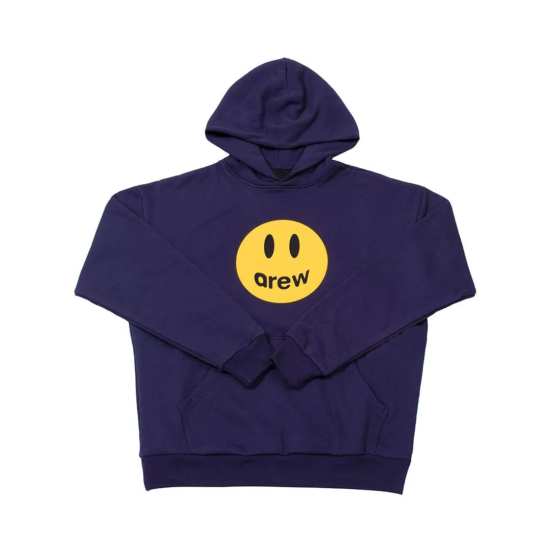 Drew House Smiley Face Pullover Hoodie, Deep Purple