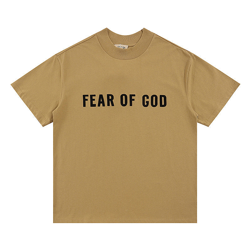 Fog Essentials T Shirts Spring/Summer FOG Main Line Plastic Letter Crew Neck Short Sleeves
