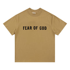 Fog Essentials T Shirts Spring/Summer FOG Main Line Plastic Letter Crew Neck Short Sleeves