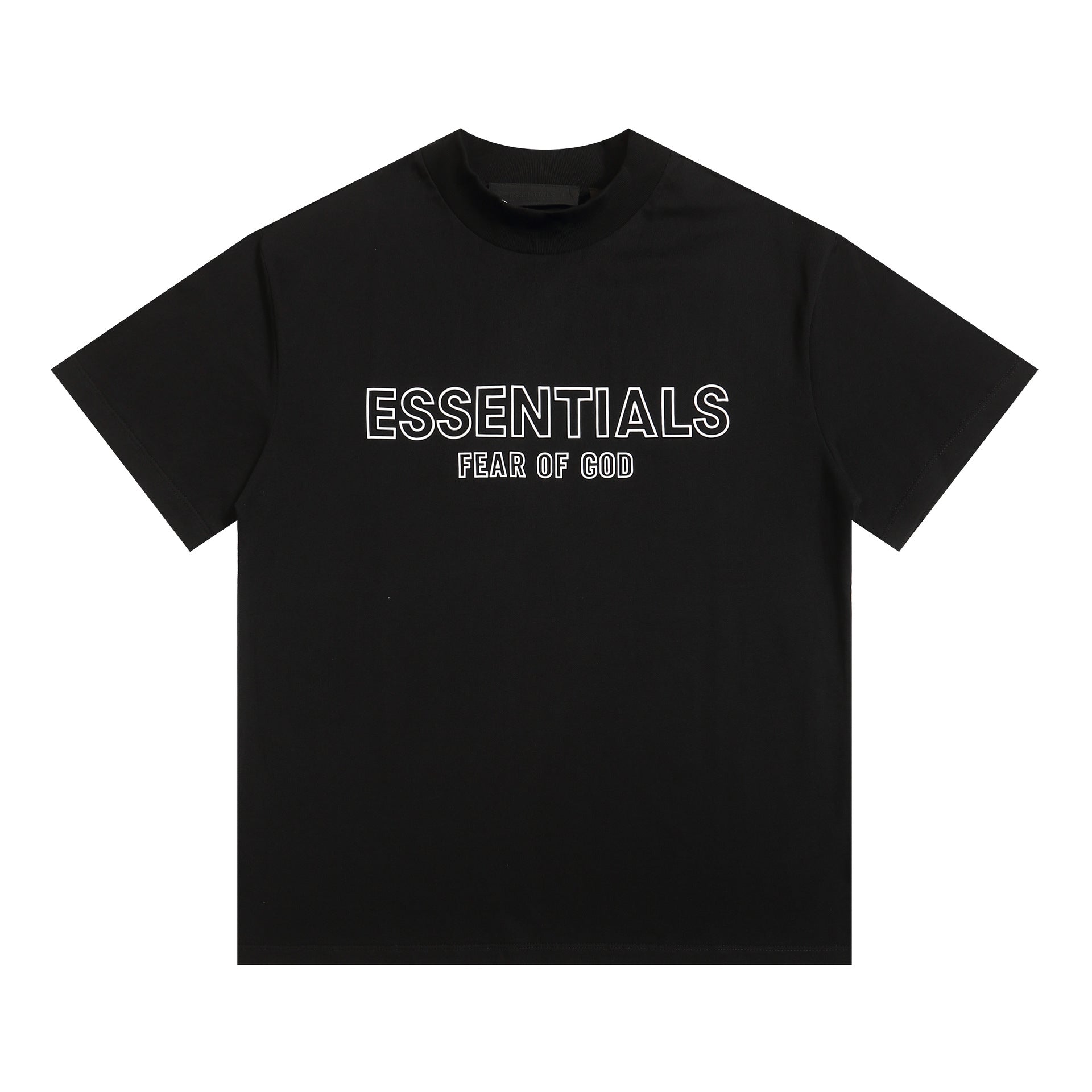 Fog Essentials T Shirts Spring/Summer FOG Pattern Crew Neck Short Sleeves