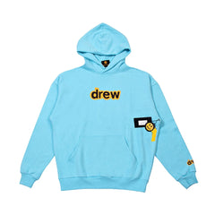 Drew House Logo Pullover Hoodie, Sky Blue