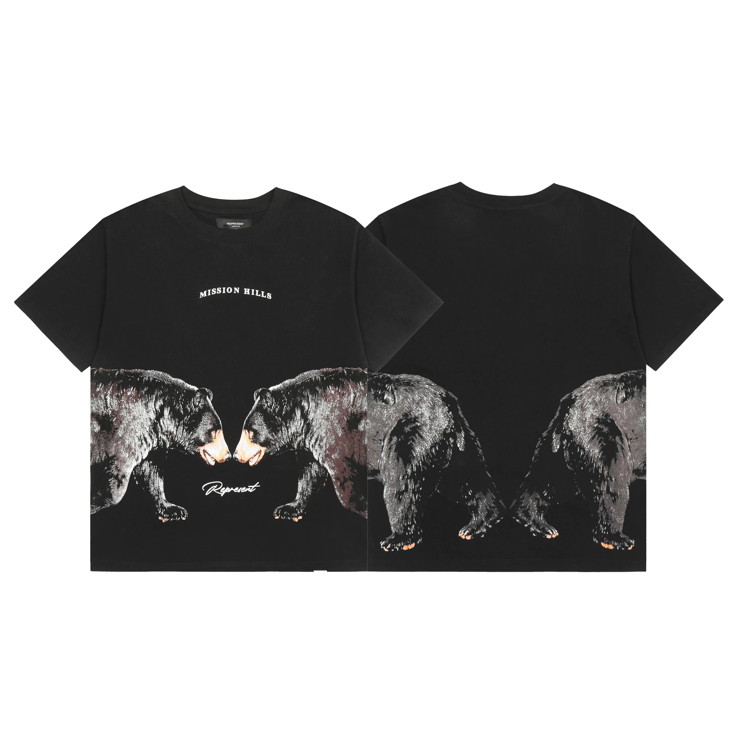 Represent Bear Graphic T-Shirt - Black