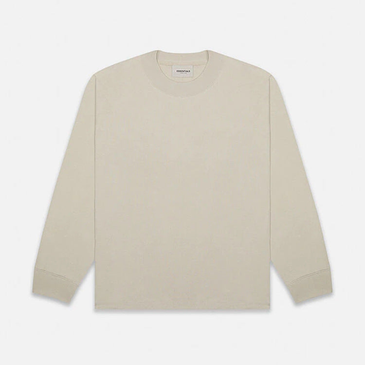 Fog Fear of God Essentials T Shirt Long Sleeve Back Three-Dimensional Letter Loose Couple T-shirt