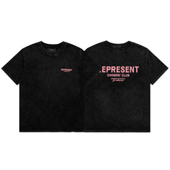 Represent Owners' Club Graphic T-Shirt - Vintage Black/Pink