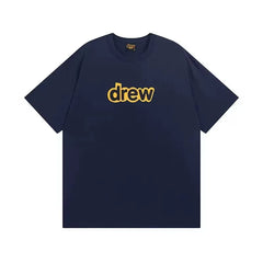 Drew House Logo Short Sleeve T‑Shirt, Navy Blue