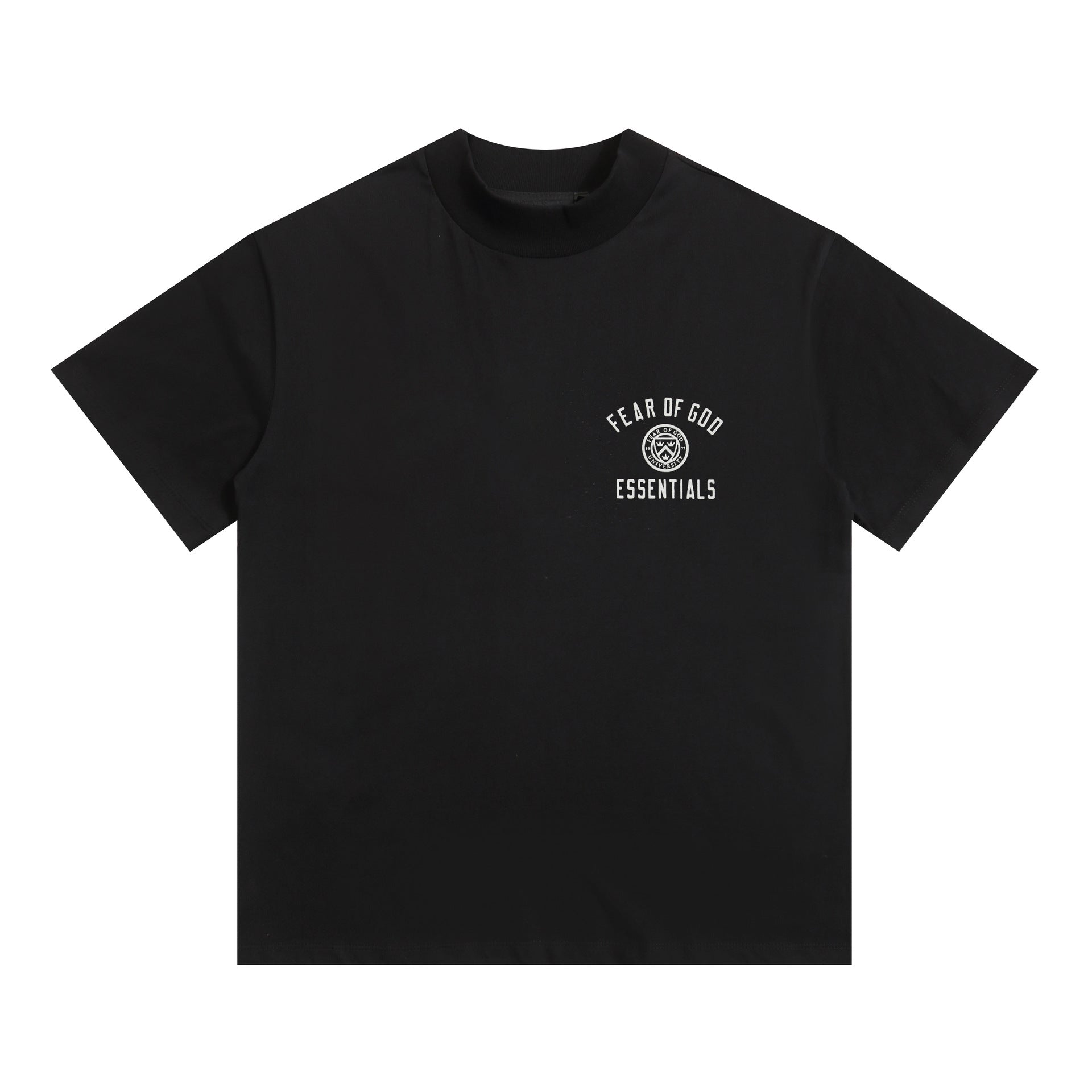 Fog Essentials T Shirts Autumn/Winter FOG Letter Print Crew Neck Short Sleeves