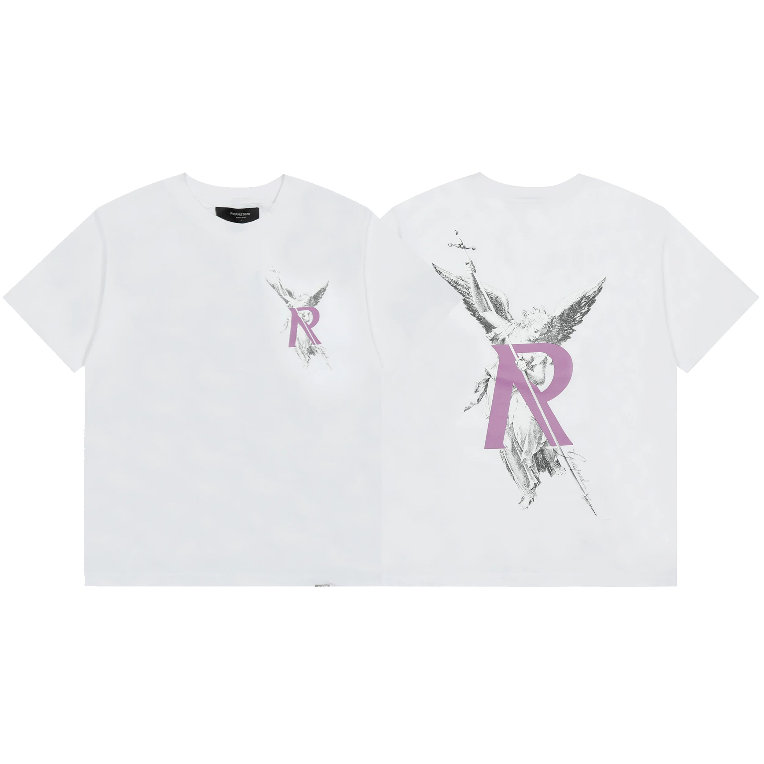 Represent Archangel "R" Graphic T-Shirt - White/Purple