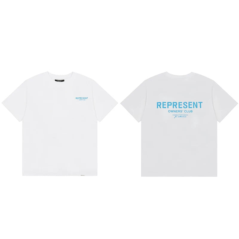 Represent Owners' Club Graphic T-Shirt - White/Blue