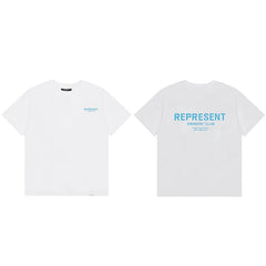 Represent Owners' Club Graphic T-Shirt - White/Blue