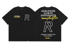 Represent "Worldwide Club of Enthusiasts" Graphic T-Shirt - Black