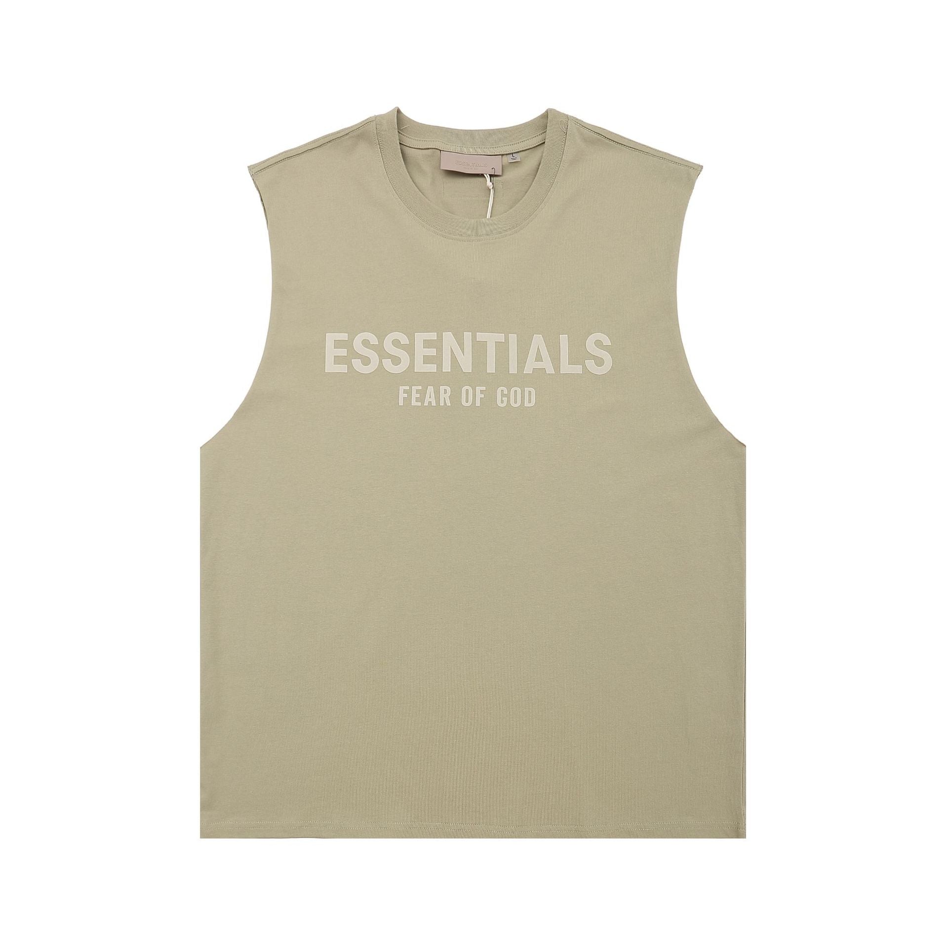 Fog Essentials tank summer FOG letter crew neck vest