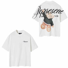 Represent Owners' Club Hoodie Bear Graphic T-Shirt - White