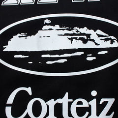 Corteiz All-Over Multi-Logo Heavyweight Hoodie - Black