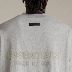 Fog Essentials T shirt Offset Logo Loose V-neck T shirt