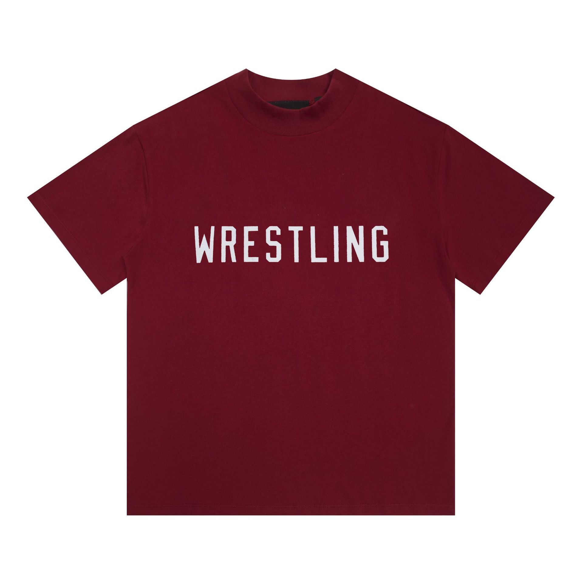 Fog Essentials T Shirts Autumn and Winter FOG Double Line Flocking Letter Crew Neck Short Sleeves