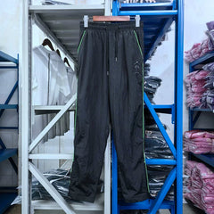 Trapstar Piping Track Pants - Black/Green