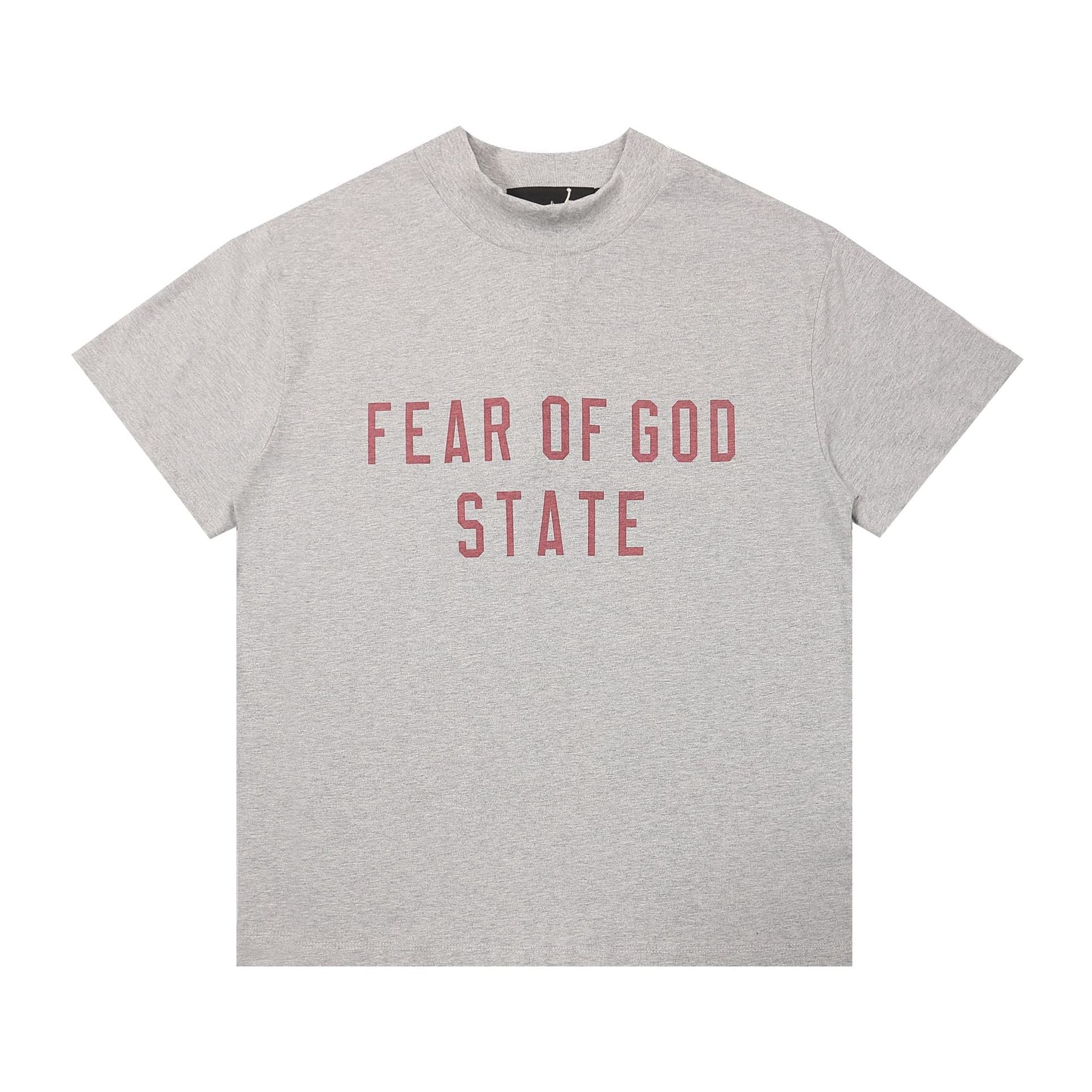 Fog Essentials T Shirts Spring/Summer FOG Double Line Letter Print Crew Neck Short Sleeves