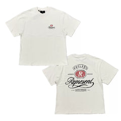 Represent Vintage Crest Logo Graphic T-Shirt - Off-White