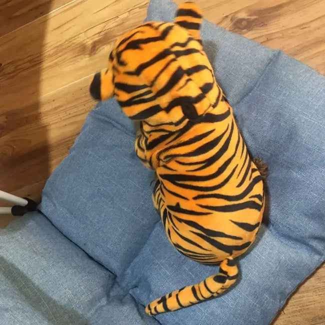Cat Clothes Tiger Outfit Thermal Cotton-Padded Clothes Kitten Blue Cat British Shorthair Muppet Autumn and Winter Pet Dog Four-Legged Clothes Hover Image