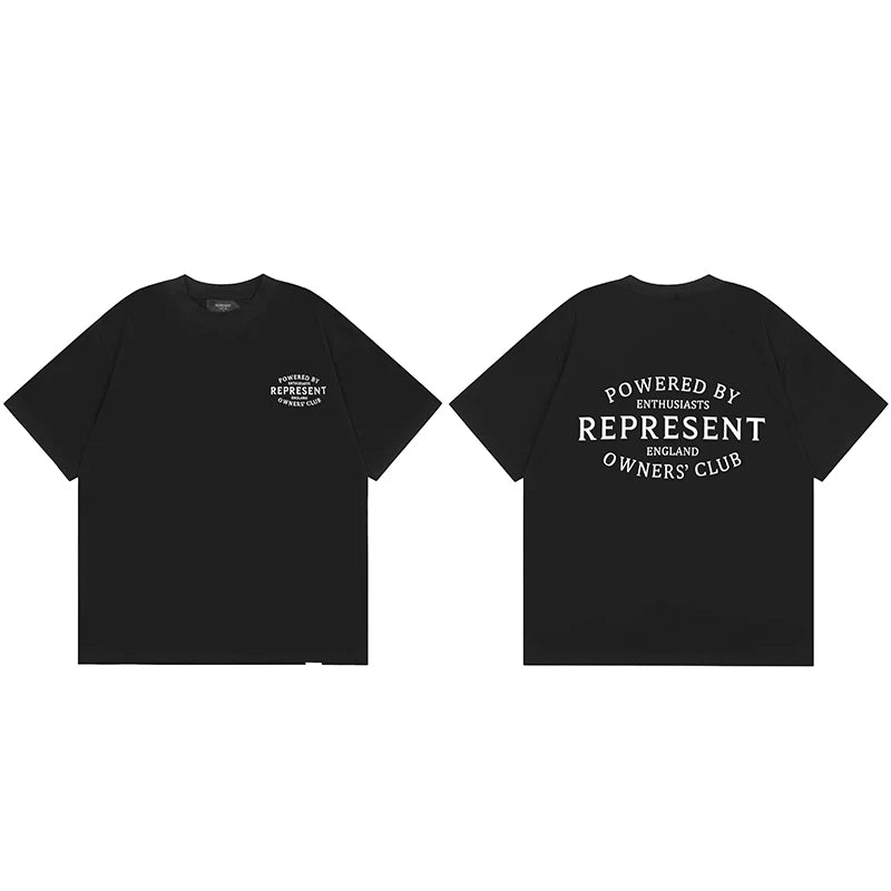 Represent Circular Crest Owners' Club Graphic T-Shirt - Black