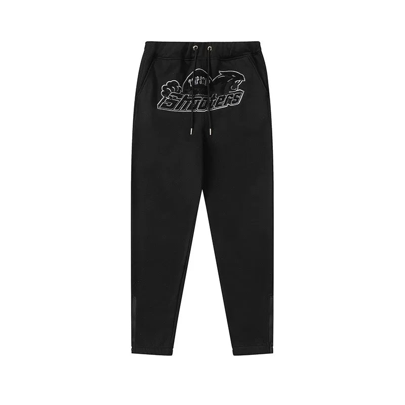 Trapstar Style Autumn/Winter Subtle Shooters Sweatpants - Black