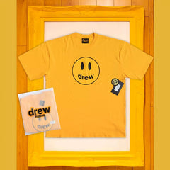 Drew House Smiley Face Short Sleeve T‑Shirt, Yellow