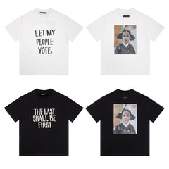Fog Essentials T Shirts Autumn/Winter FOG Girls Letter Print Crew Neck Short Sleeves