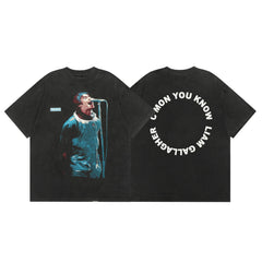 Represent Liam Gallagher "C'mon You Know" Graphic T-Shirt - Black