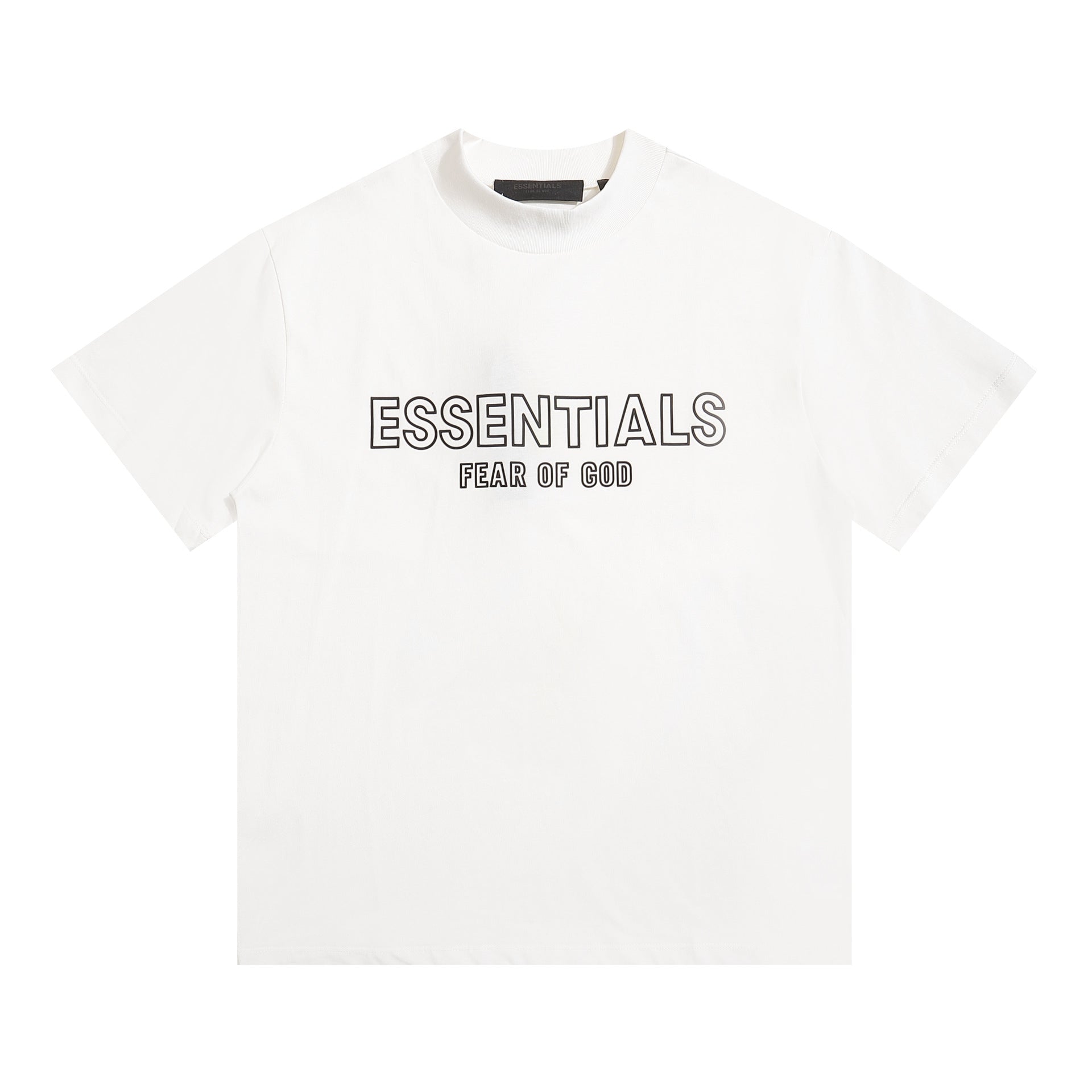 Fog Essentials T Shirts Spring/Summer FOG Pattern Crew Neck Short Sleeves