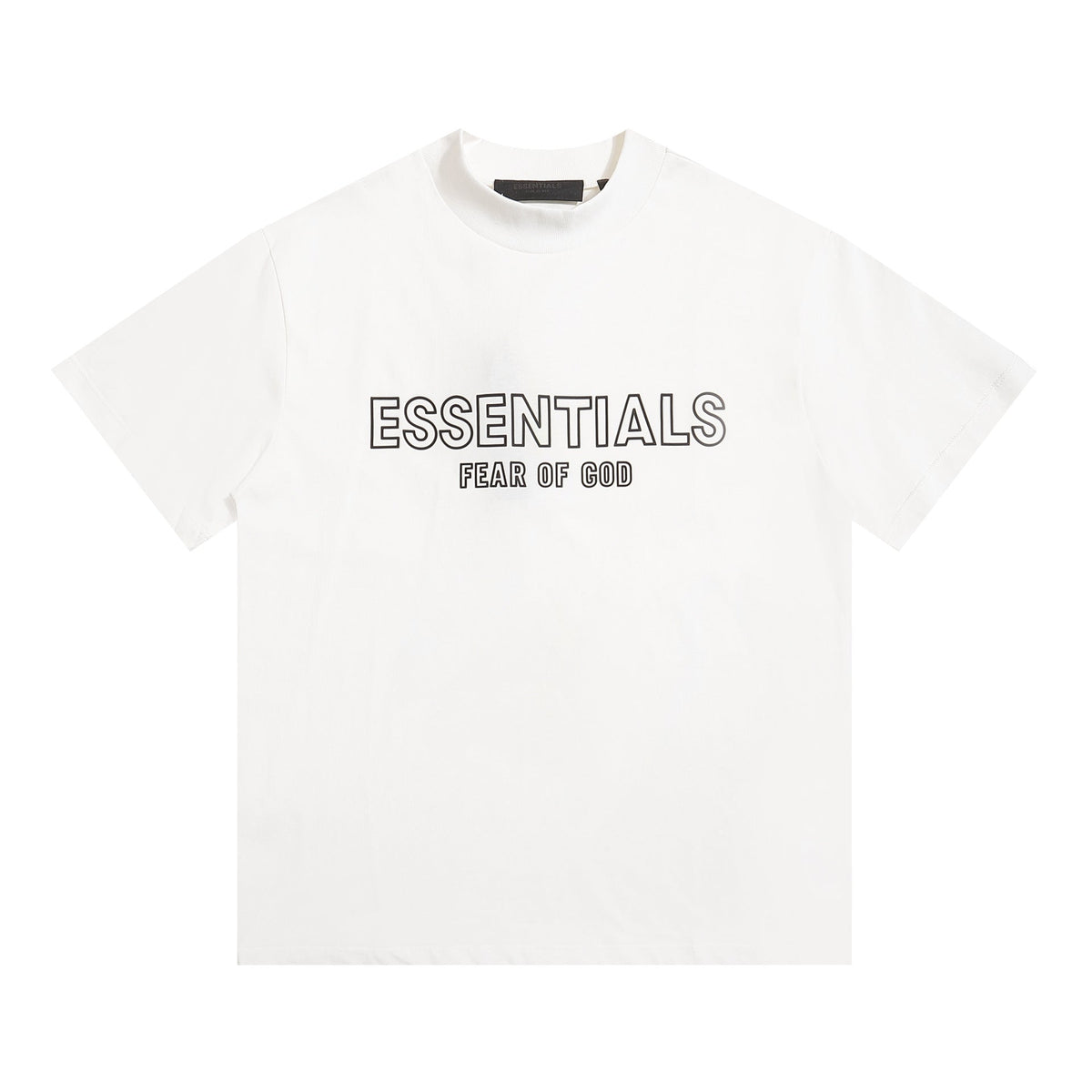 Fog Essentials T Shirts Spring/Summer FOG Pattern Crew Neck Short Sleeves