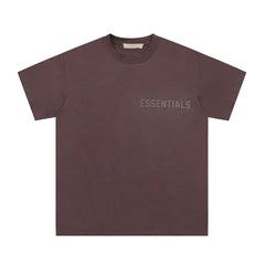 Fog Essentials T Shirts Spring Summer FOG Letters Crew Neck Pullover Short