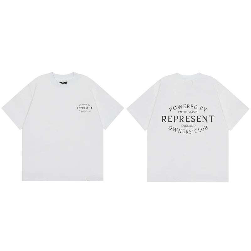 Represent Circular Crest Owners' Club Graphic T-Shirt - White