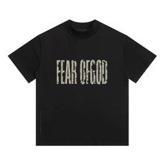 Fog Essentials T Shirts Spring/Summer FOG Letter Pattern Crew Neck