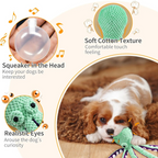 Durable Plush Dog Toy – Squeaky Octopus for All Breeds