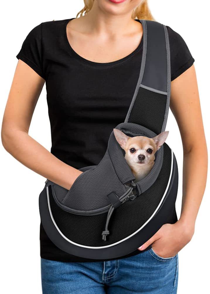 Dog Sling Carrier Bag — Hands-Free Crossbody Pet Carrier for Dogs & Cats