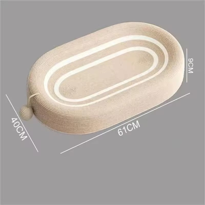 Eco Sisal Cat Scratcher Bed with Play Ball