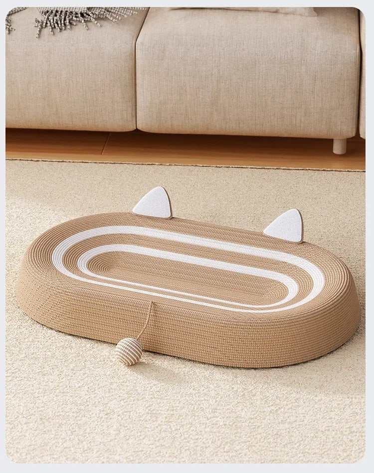 Eco Sisal Cat Scratcher Bed with Play Ball