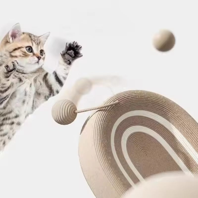 Eco Sisal Cat Scratcher Bed with Play Ball