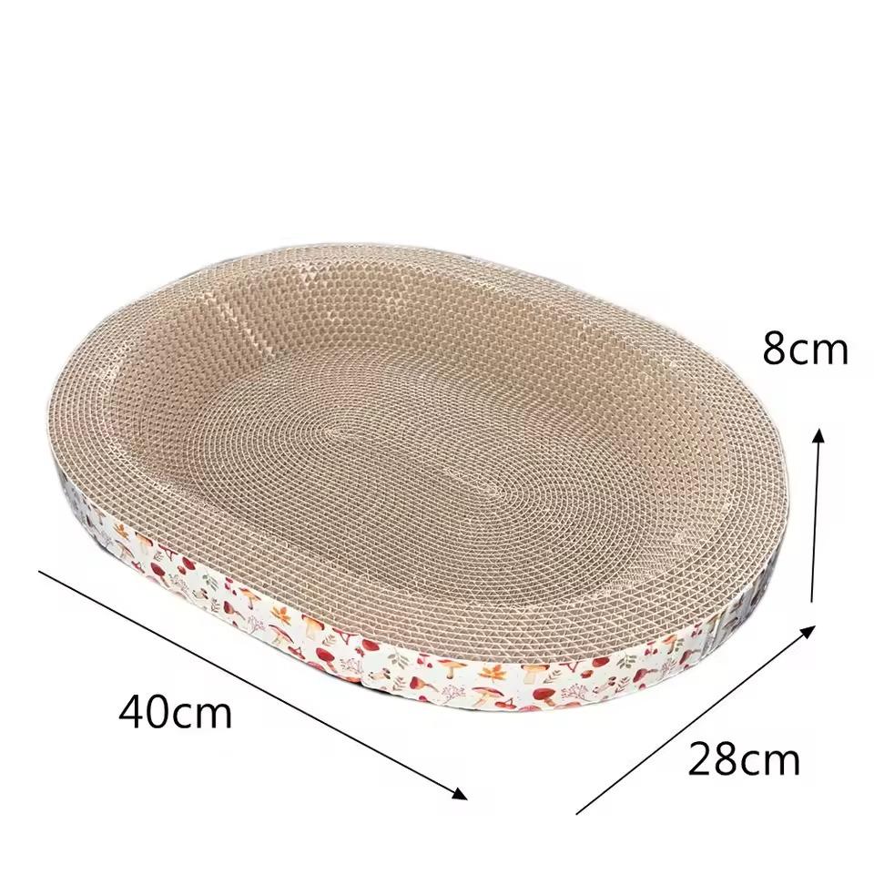 Cat Bed with Premium Corrugated Cardboard Scratch Pad