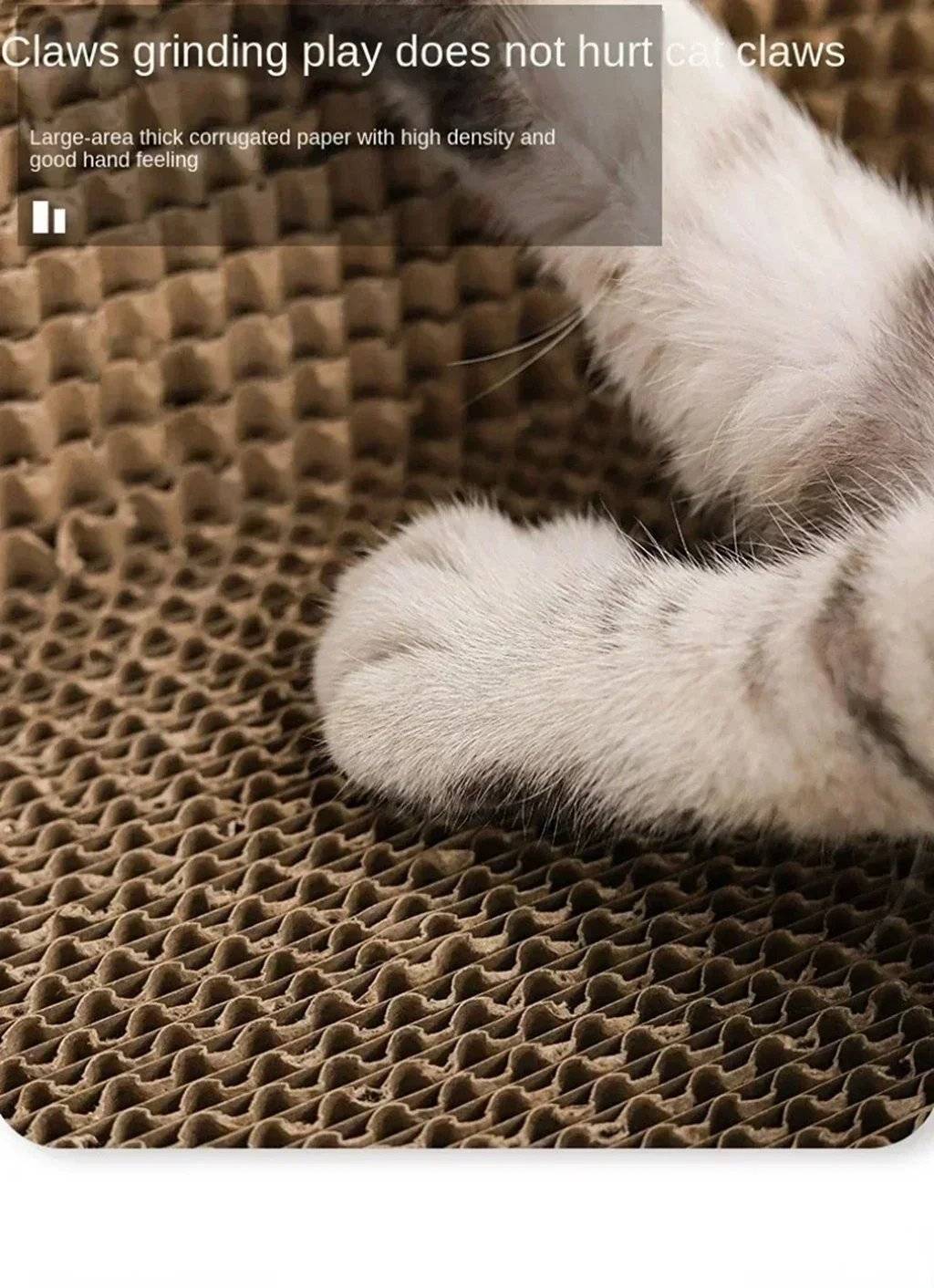 Cat Bed with Premium Corrugated Cardboard Scratch Pad