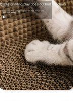 Cat Bed with Premium Corrugated Cardboard Scratch Pad